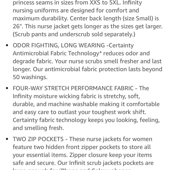 Cherokee Infinity Jacket like New size Small navy - Picture 5 of 9